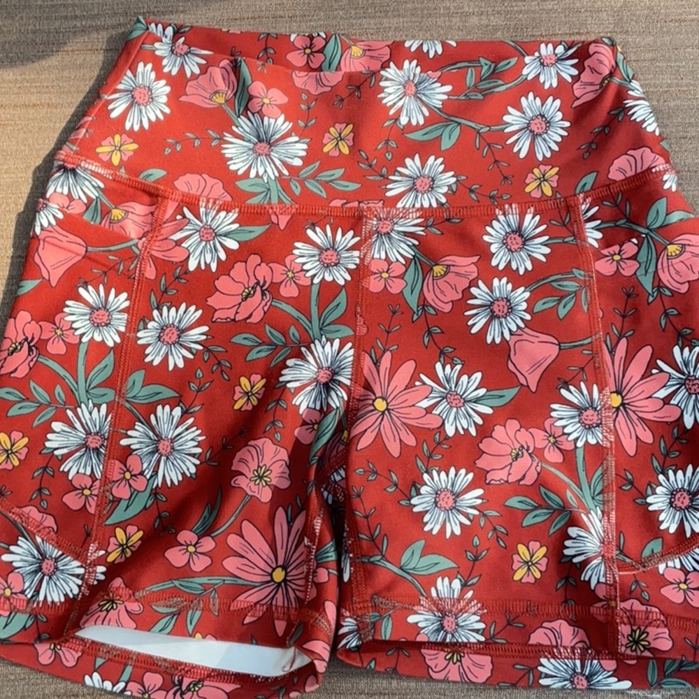 Gilly Hicks Red Floral Shorts